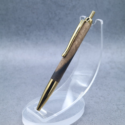 Kurogaki M5-Compatible Wooden Mini Ballpoint Pen | Slim Barrel, Retractable 260907