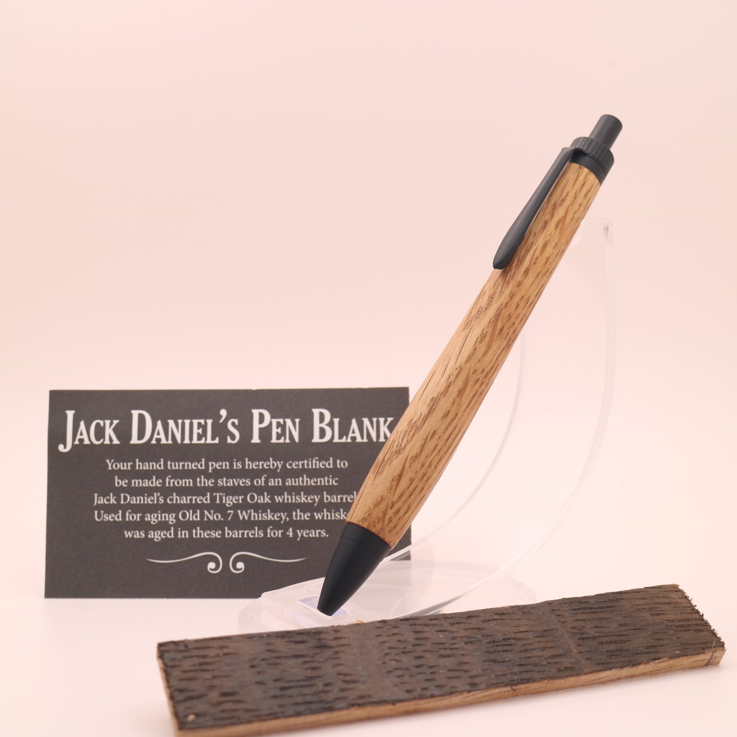 ウィスキー樽（ジャックダニエル）オーク　木軸ペン　ボールペン or シャーペン　251206