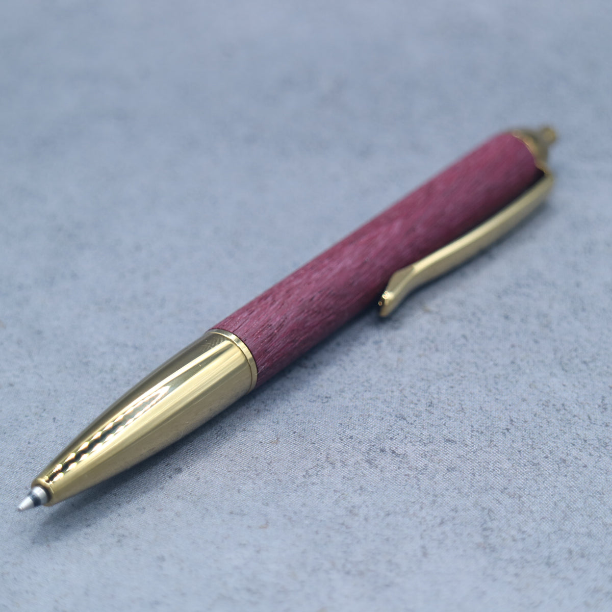 Purpleheart | Wooden Mini Ballpoint Pen for M5 | Slim Barrel, Retractable 260912