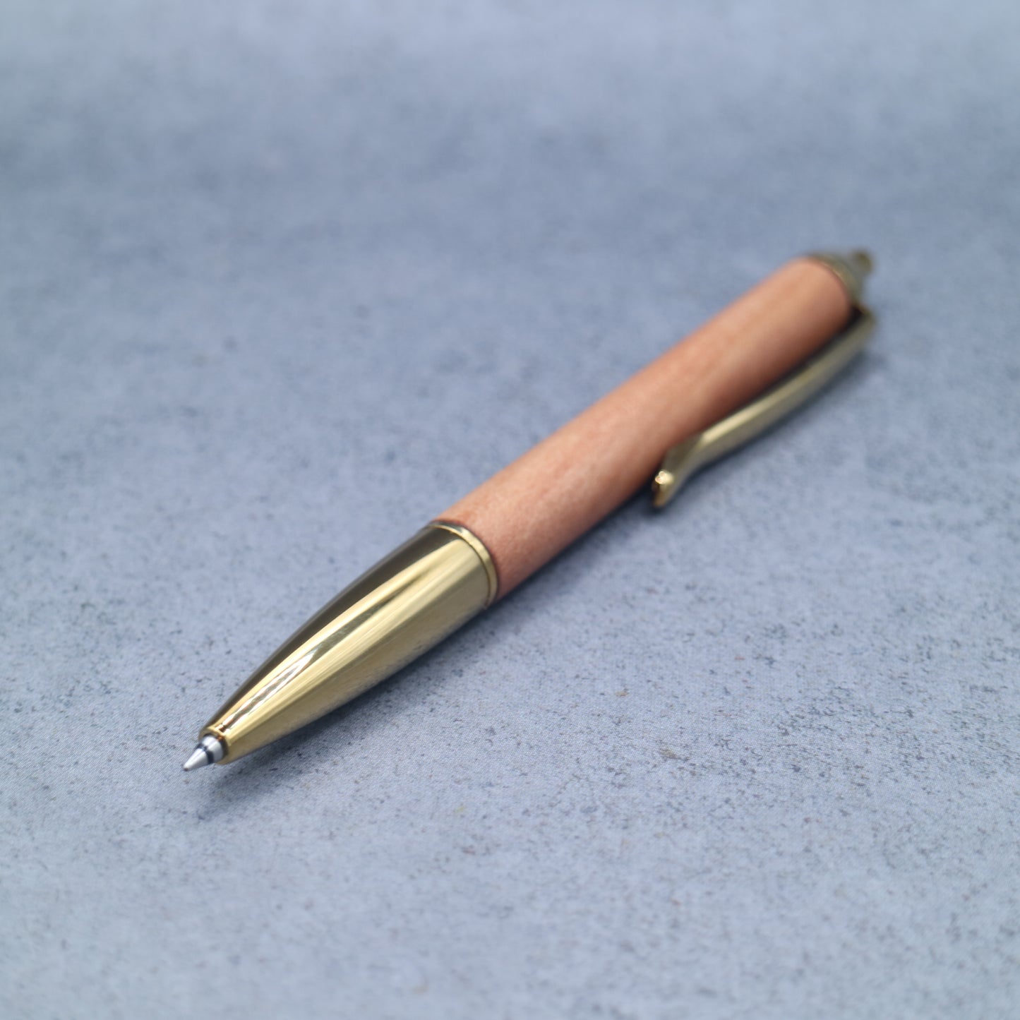 Hinoki M5 Compatible Wooden Mini Ballpoint Pen | Slim Barrel, Retractable 260758