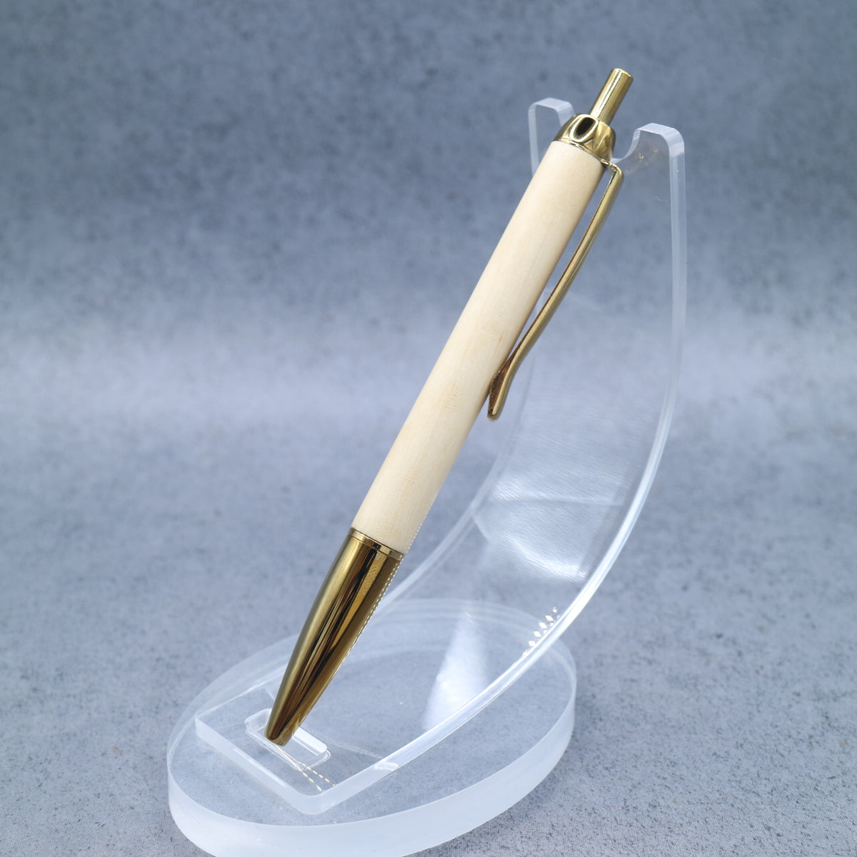 Osmanthus fragrans M5 compatible wooden mini ballpoint pen | Slim barrel, retractable 260706