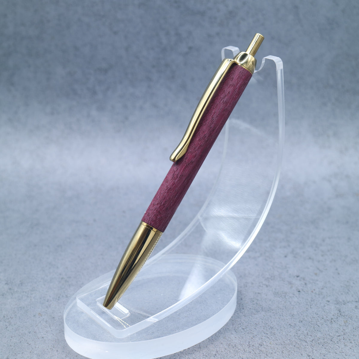 Purpleheart | Wooden Mini Ballpoint Pen for M5 | Slim Barrel, Retractable 260912