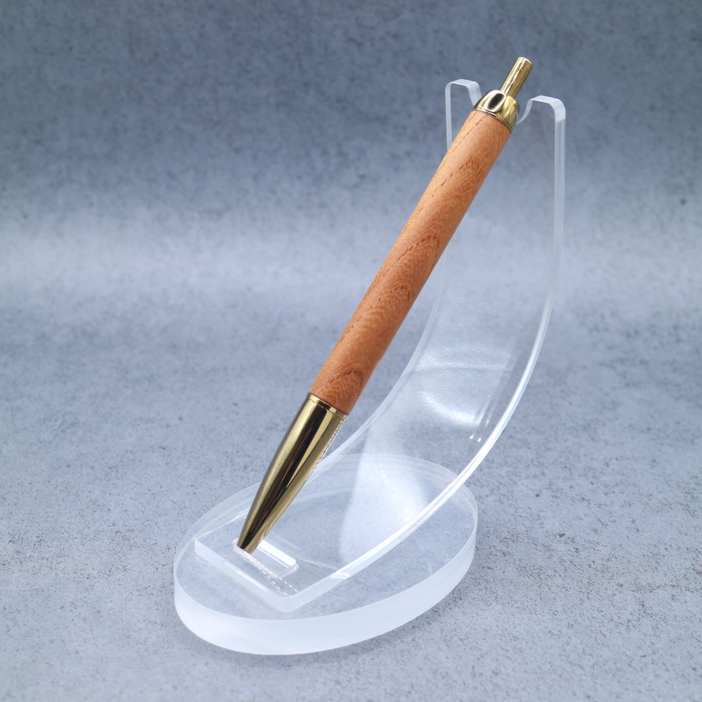 【アウトレット商品：金具に傷あり】ケヤキ｜三重県産 M5対応 木軸ミニボールペン｜細軸・ノック式 260802