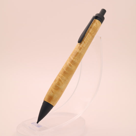 セイロンサテンウッド× マットブラック　木軸ペン　ボールペン or シャーペン　251205