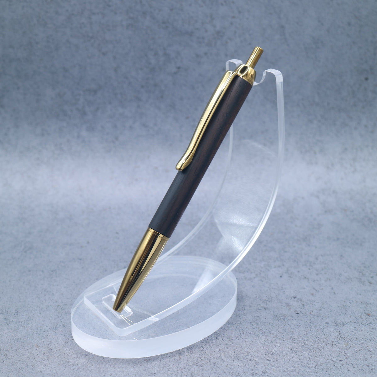 Kalimantan Ebony M5-compatible Wooden Mini Ballpoint Pen | Slim Barrel, Retractable 260913