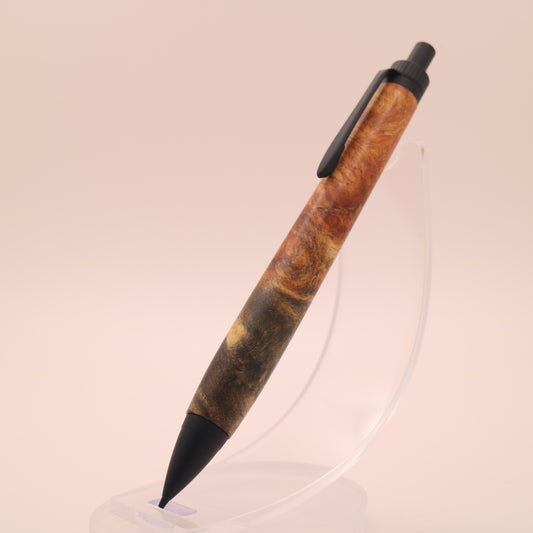 花梨瘤 × マットブラック　木軸ペン　ボールペン or シャーペン　251207