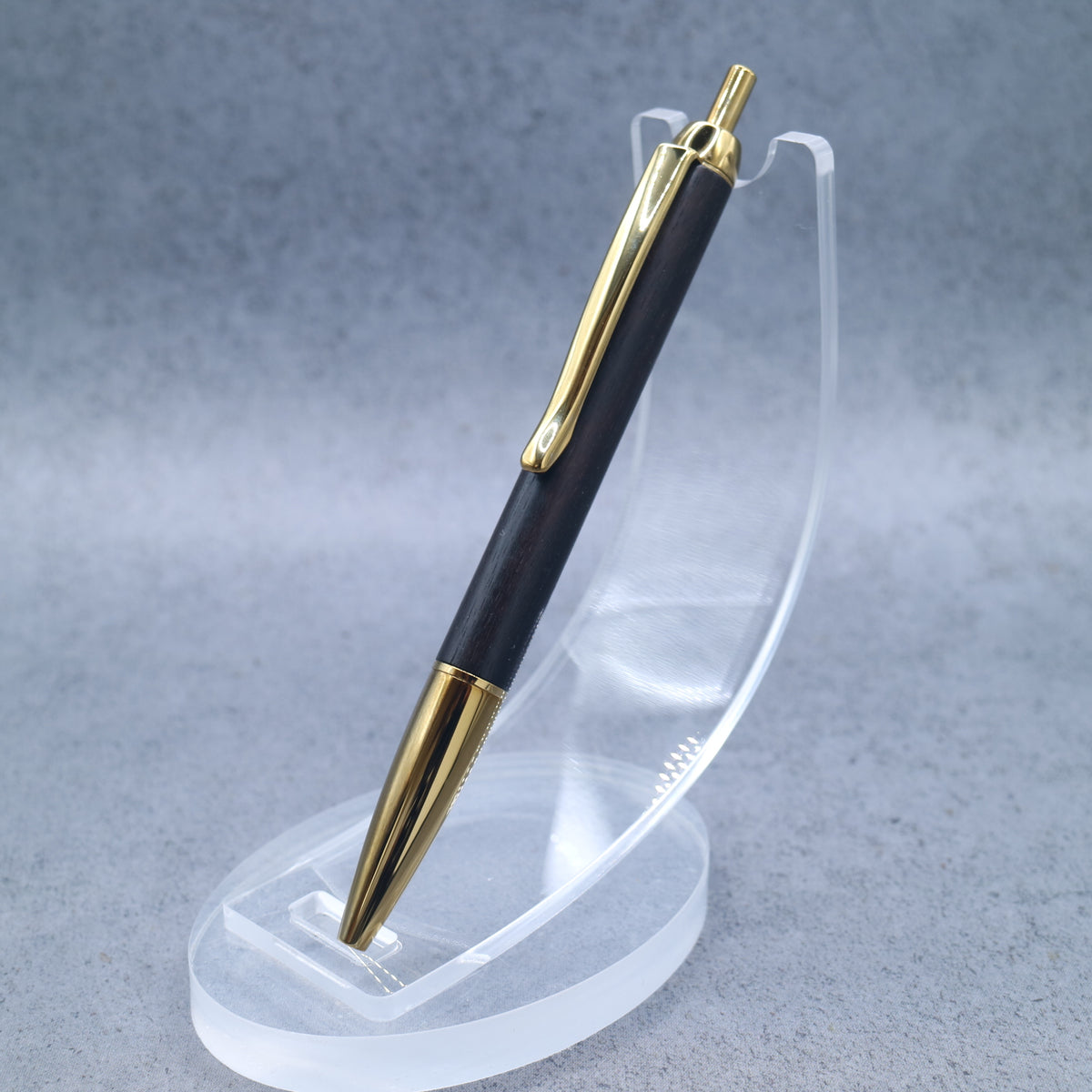 Ebony M5-Compatible Wooden Mini Ballpoint Pen | Slim Barrel, Retractable 260914