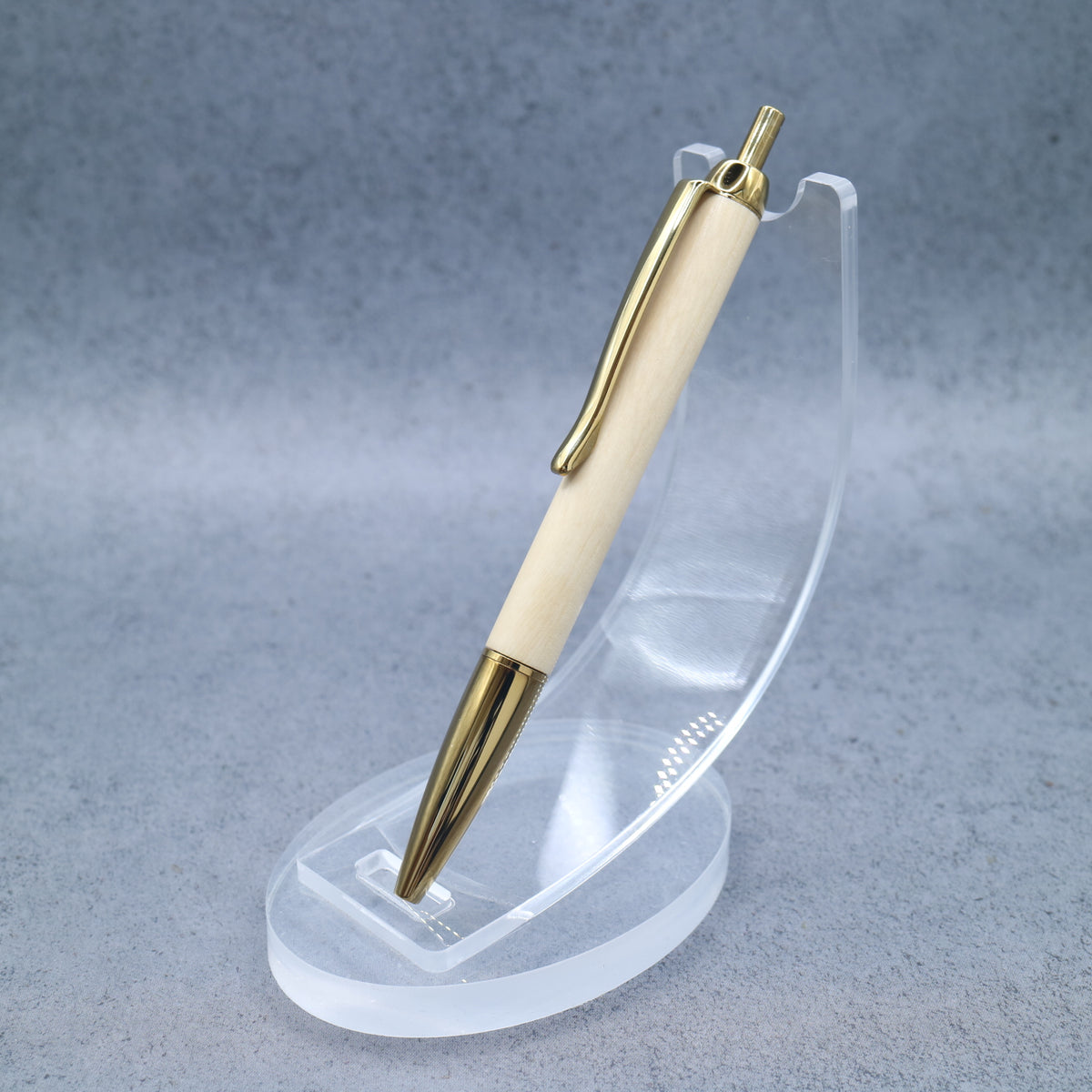 Osmanthus fragrans M5 compatible wooden mini ballpoint pen | Slim barrel, retractable 260706