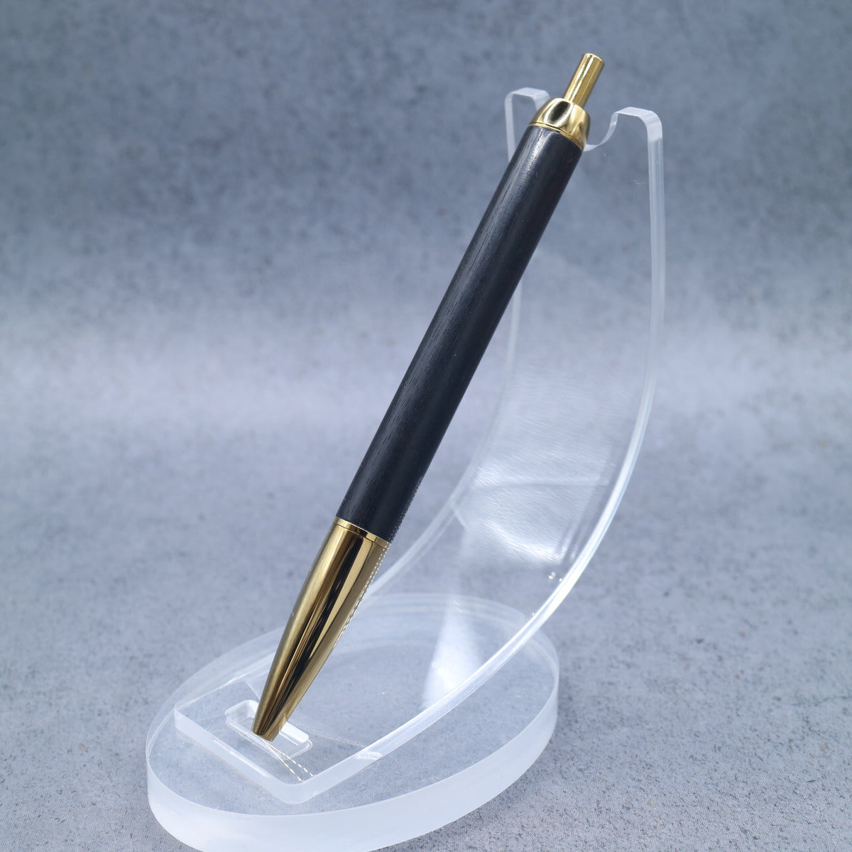 Ebony M5-Compatible Wooden Mini Ballpoint Pen | Slim Barrel, Retractable 260914