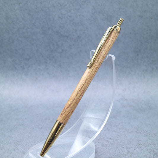 Respect for the Aged Day Gift | Auspicious Pagoda Tree Wood Ballpoint Pen | Slim Barrel, Retractable 260901
