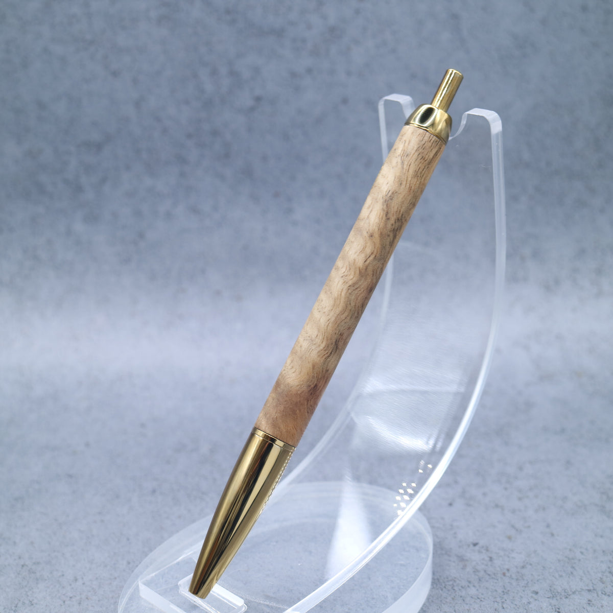 Osmanthus fragrans M5 compatible wooden mini ballpoint pen | Slim barrel, retractable 260706