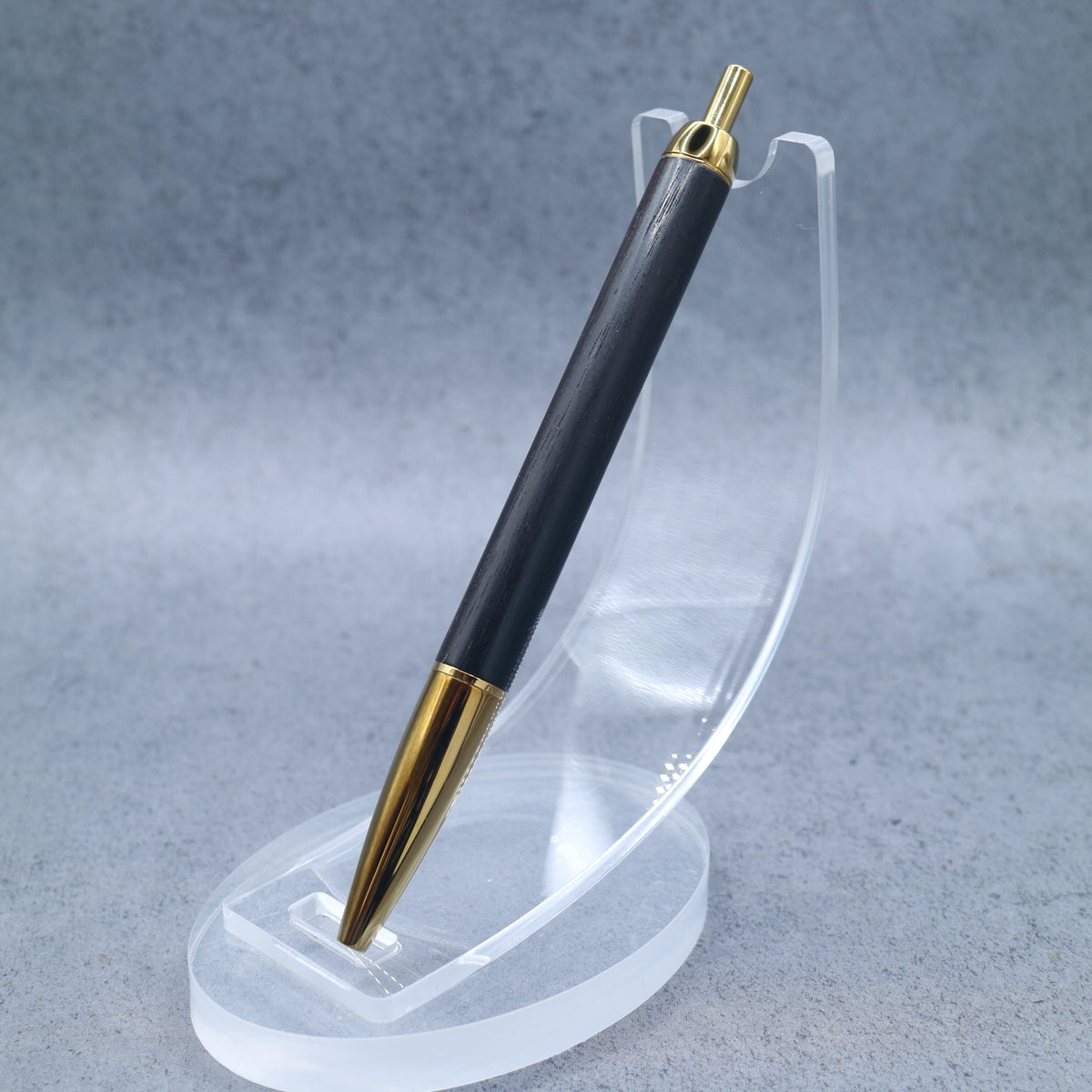 Ebony M5-Compatible Wooden Mini Ballpoint Pen | Slim Barrel, Retractable 260914