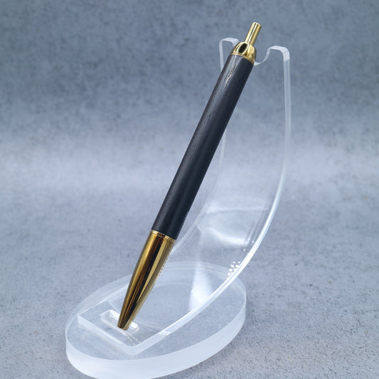 Ebony M5-Compatible Wooden Mini Ballpoint Pen | Slim Barrel, Retractable 260914