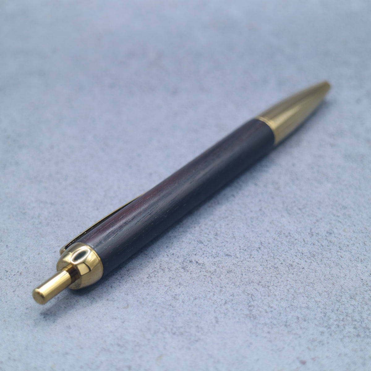 Ebony M5-Compatible Wooden Mini Ballpoint Pen | Slim Barrel, Retractable 260914
