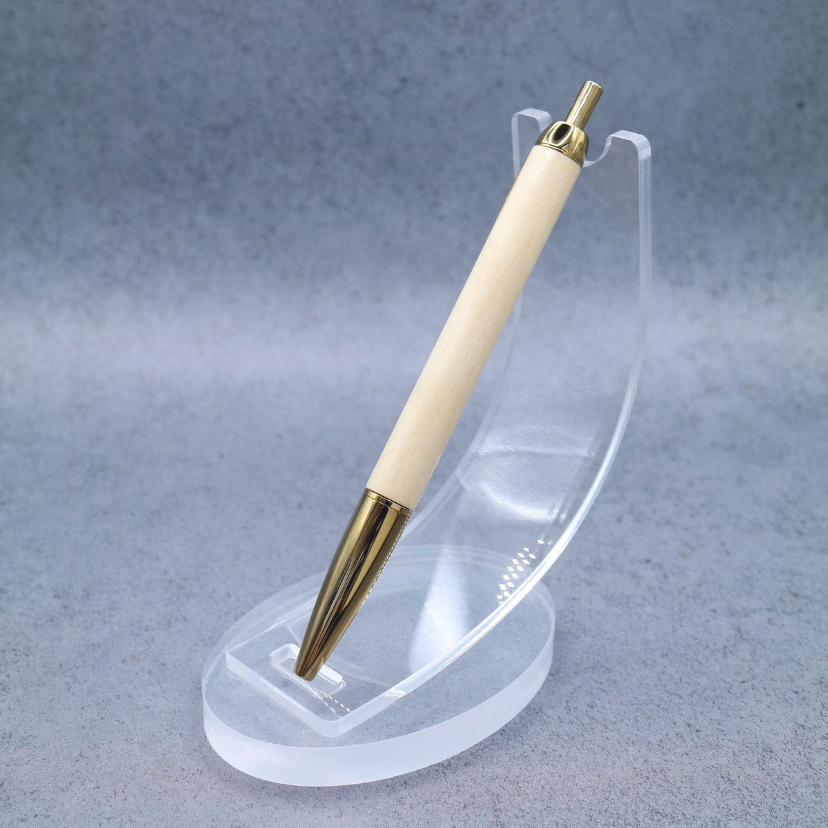 Osmanthus fragrans M5 compatible wooden mini ballpoint pen | Slim barrel, retractable 260706