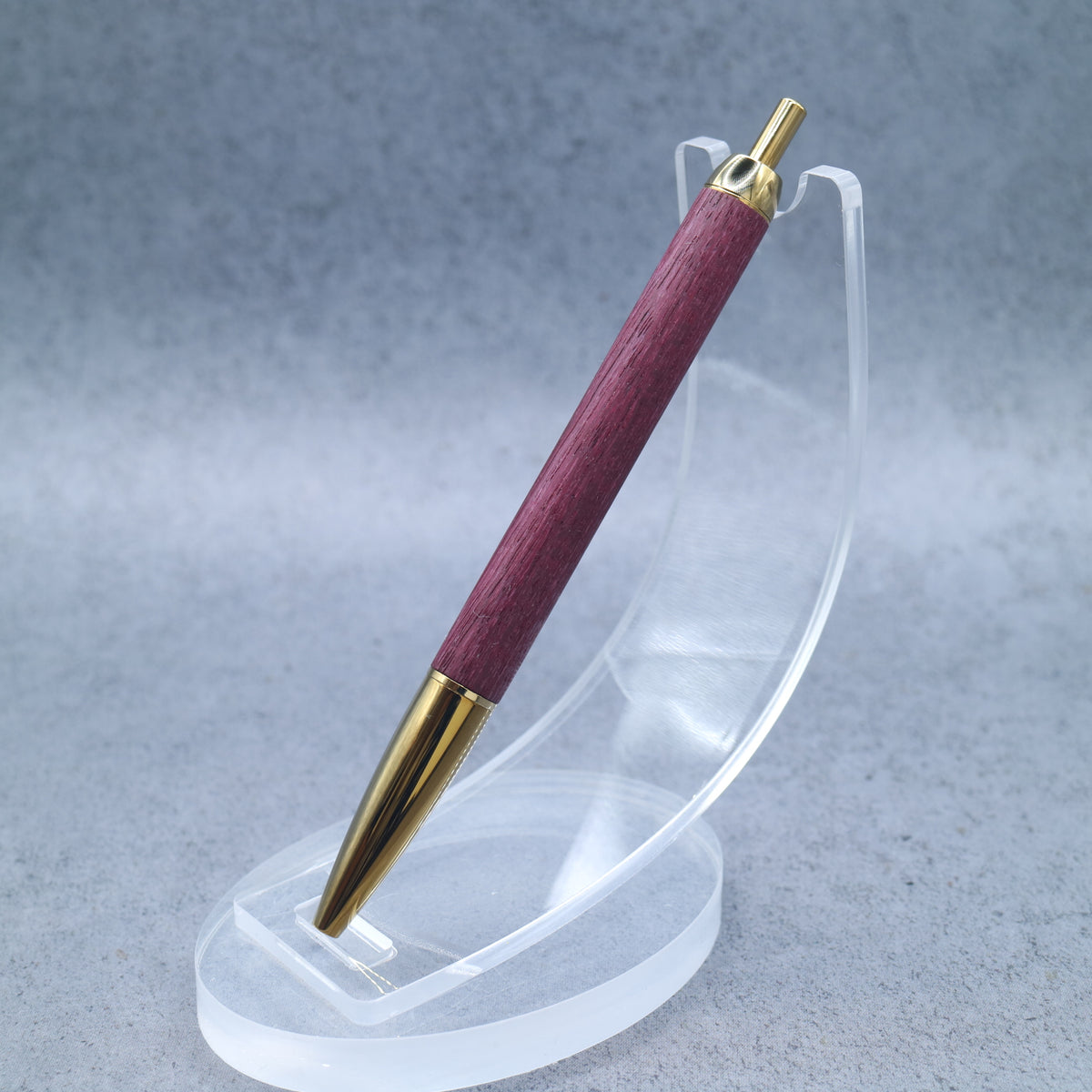 Purpleheart | Wooden Mini Ballpoint Pen for M5 | Slim Barrel, Retractable 260912