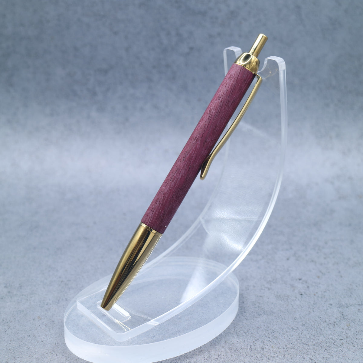 Purpleheart | Wooden Mini Ballpoint Pen for M5 | Slim Barrel, Retractable 260912
