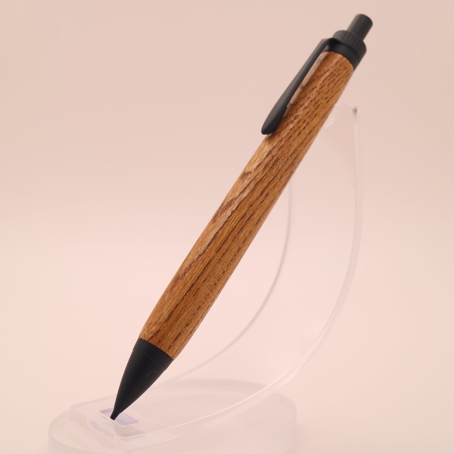 ケヤキ× マットブラック　木軸ペン　ボールペン or シャーペン　251208