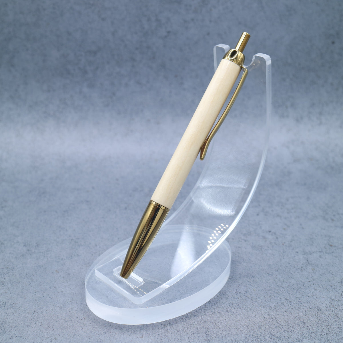 Osmanthus fragrans M5 compatible wooden mini ballpoint pen | Slim barrel, retractable 260706