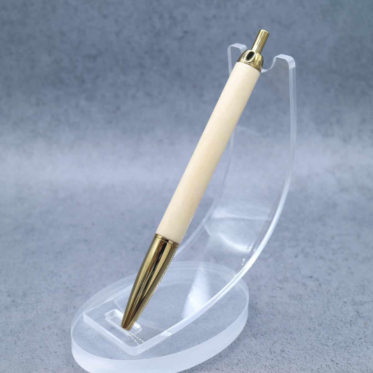 Osmanthus fragrans M5 compatible wooden mini ballpoint pen | Slim barrel, retractable 260706