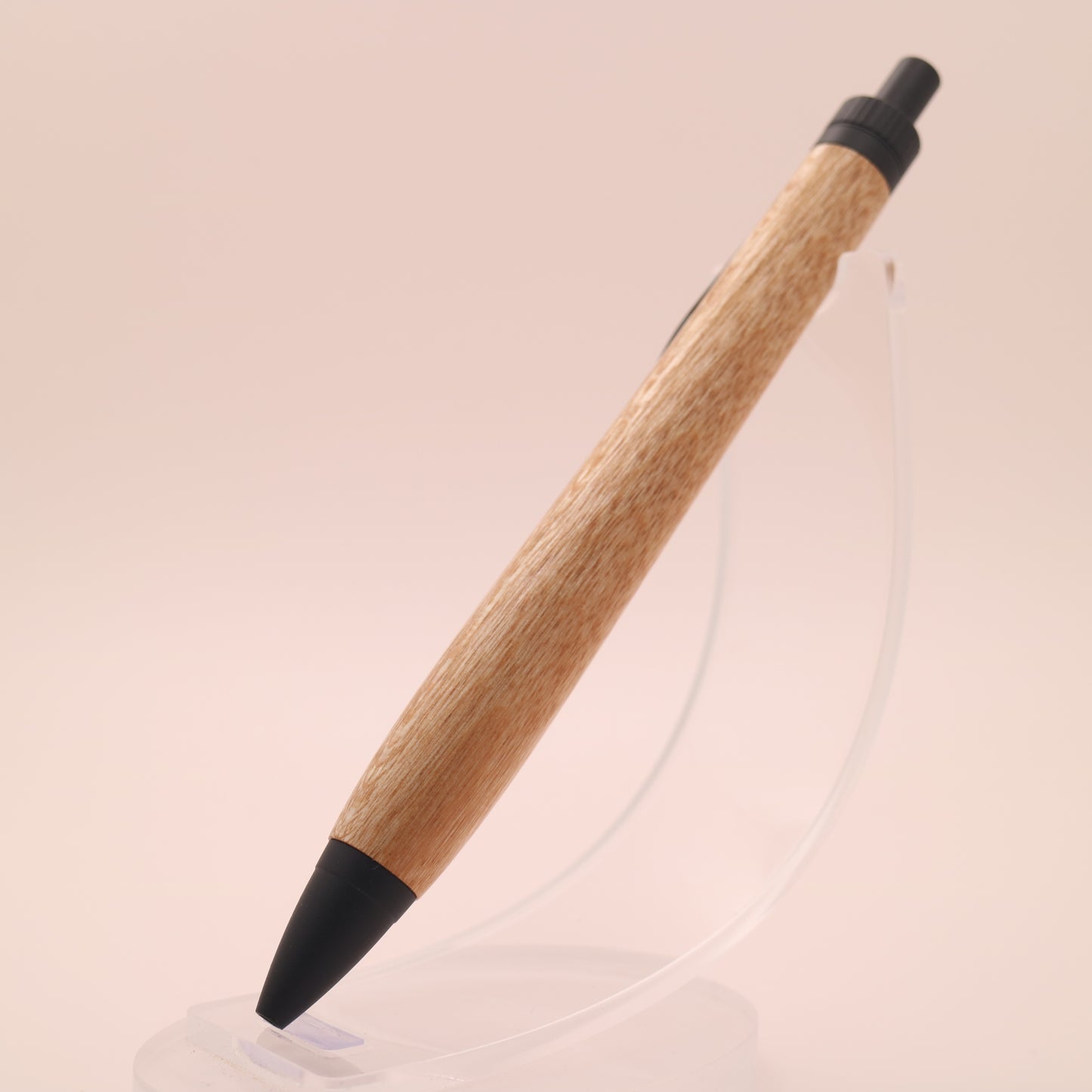 ユーカリの木軸ペン｜手作り木製ボールペン・シャーペン｜マットブラック金具｜Wood Time Factory