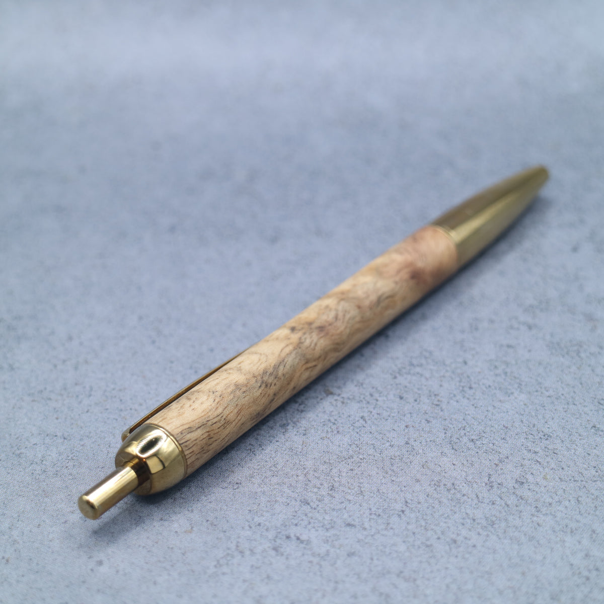 Osmanthus fragrans M5 compatible wooden mini ballpoint pen | Slim barrel, retractable 260706