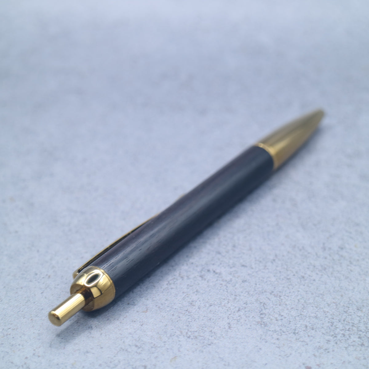 Ebony M5-Compatible Wooden Mini Ballpoint Pen | Slim Barrel, Retractable 260914