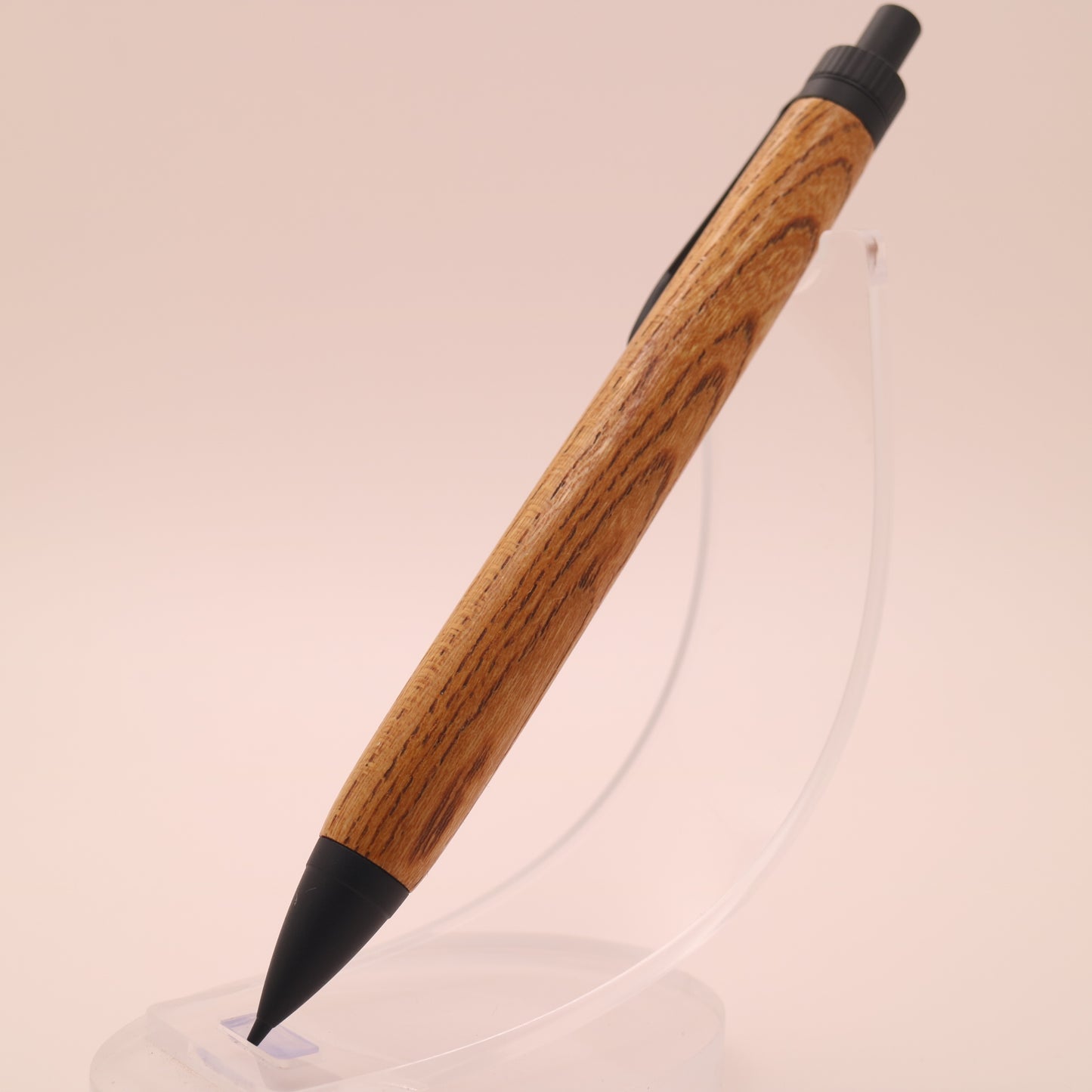 ケヤキ× マットブラック　木軸ペン　ボールペン or シャーペン　251208