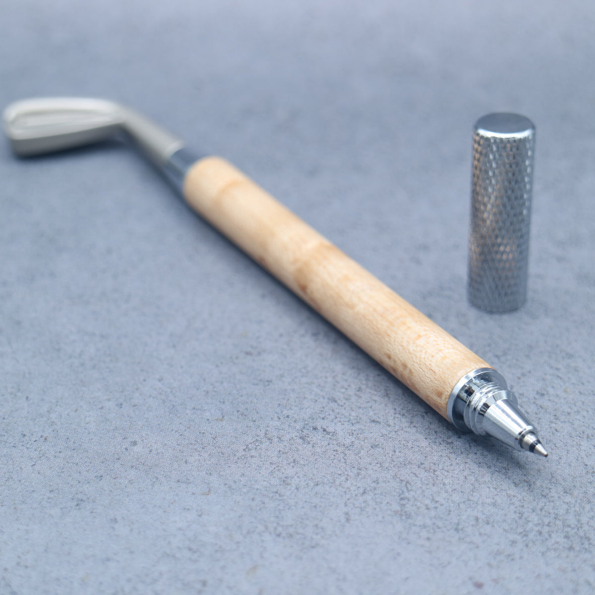 Ebony M5-Compatible Wooden Mini Ballpoint Pen | Slim Barrel, Retractable 260914