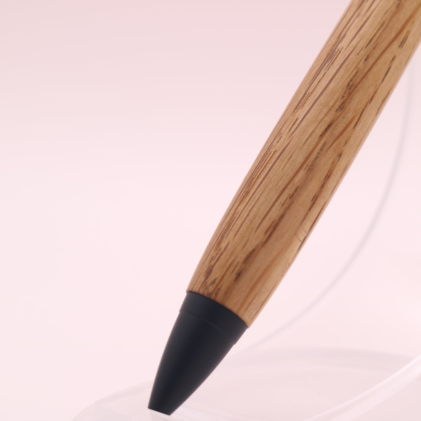 ウィスキー樽（ジャックダニエル）オーク × マットブラック｜木の質感を楽しむ木軸ペン｜ボールペン or シャーペン　260216