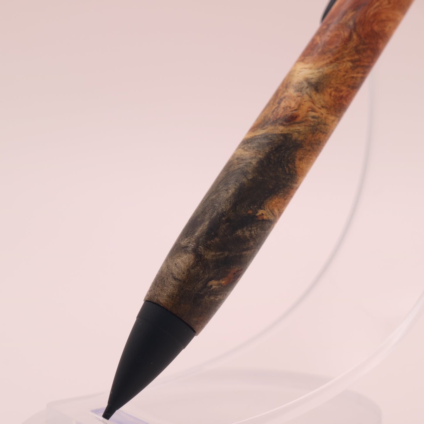 花梨瘤 × マットブラック　木軸ペン　ボールペン or シャーペン　251207