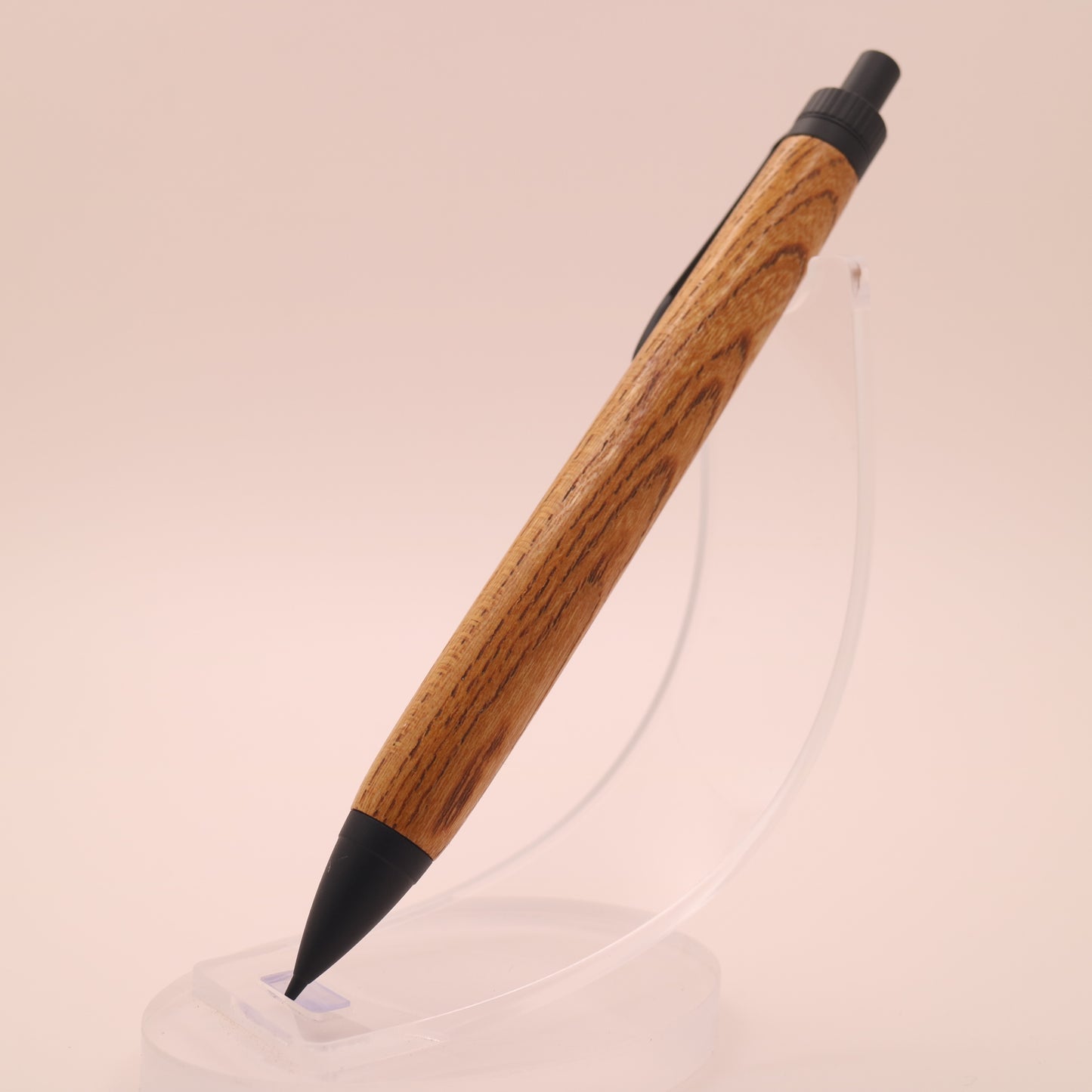 ケヤキ× マットブラック　木軸ペン　ボールペン or シャーペン　251208