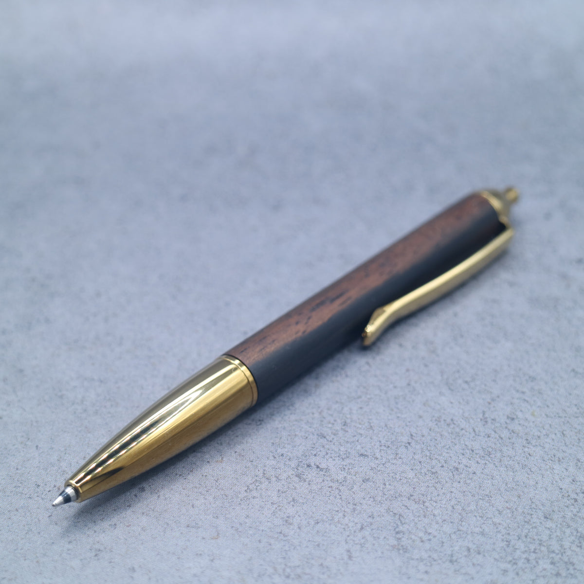 Kalimantan Ebony M5-compatible Wooden Mini Ballpoint Pen | Slim Barrel, Retractable 260913