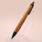 ケヤキ× マットブラック　木軸ペン　ボールペン or シャーペン　251208