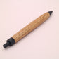 ウィスキー樽（ジャックダニエル）オーク × マットブラック｜木の質感を楽しむ木軸ペン｜ボールペン or シャーペン　260216