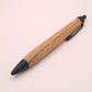 ウィスキー樽（ジャックダニエル）オーク × マットブラック｜木の質感を楽しむ木軸ペン｜ボールペン or シャーペン　260216