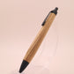ウィスキー樽（ジャックダニエル）オーク × マットブラック｜木の質感を楽しむ木軸ペン｜ボールペン or シャーペン　251233