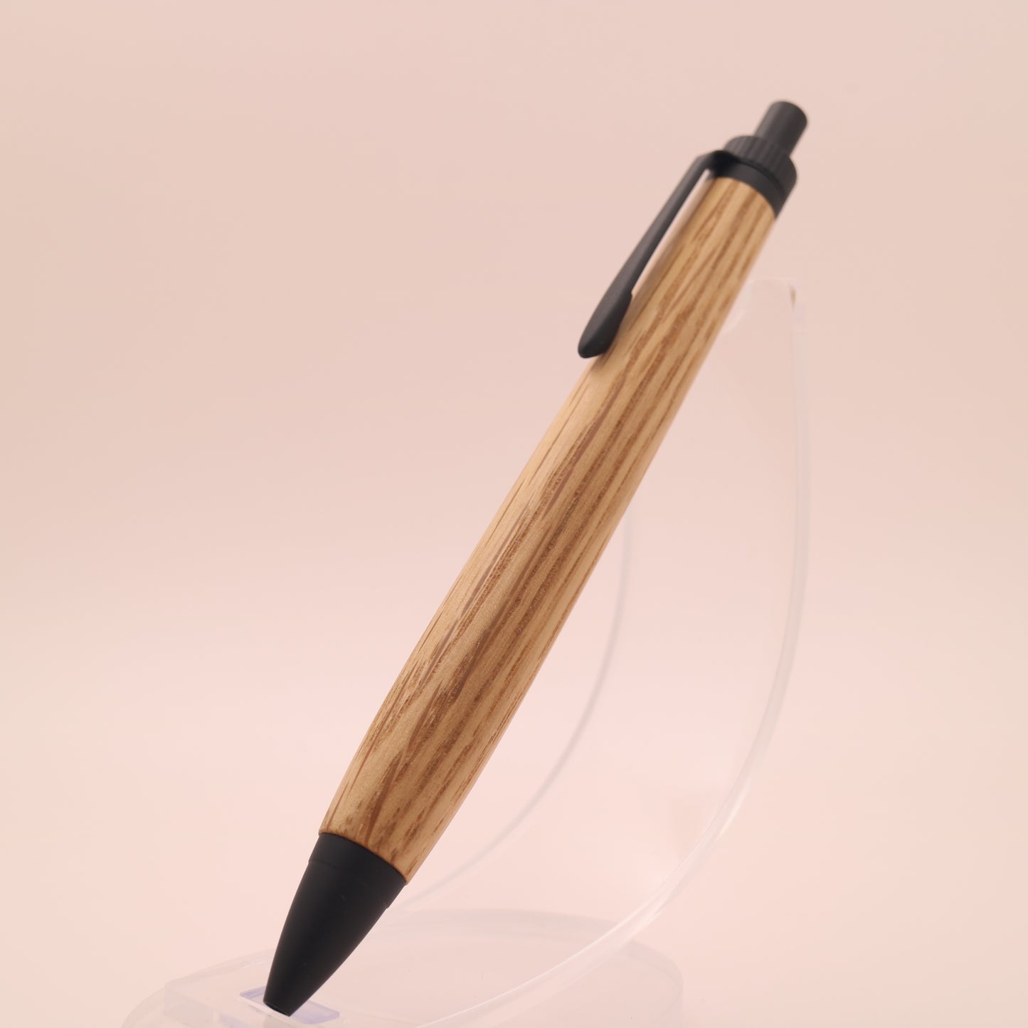 ウィスキー樽（ジャックダニエル）オーク × マットブラック｜木の質感を楽しむ木軸ペン｜ボールペン or シャーペン　251233