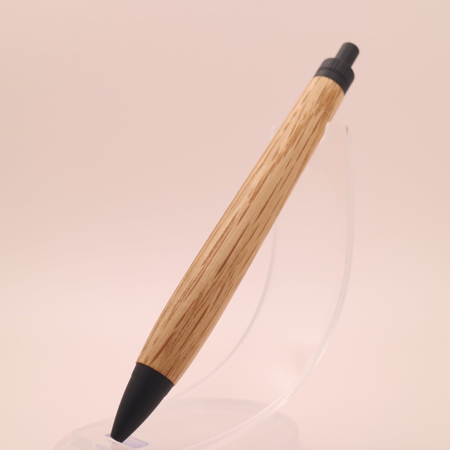 ウィスキー樽（ジャックダニエル）オーク × マットブラック｜木の質感を楽しむ木軸ペン｜ボールペン or シャーペン　251233